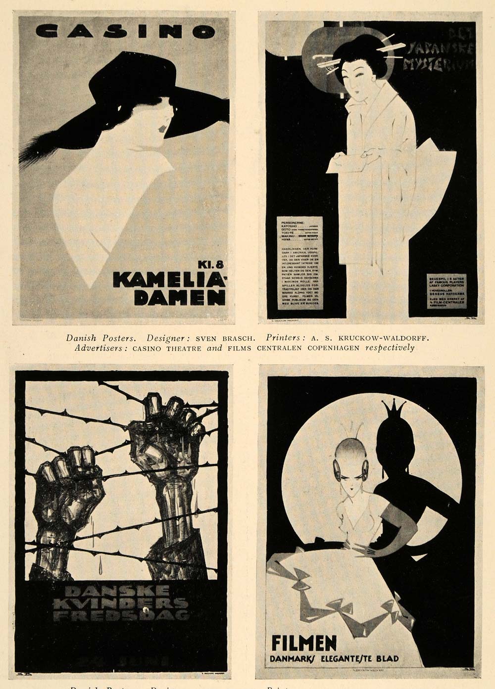 Peep instruktør stål 1926 Sven Brasch Danish Posters Film Peace Day Print - ORIGINAL HISTOR –  Period Paper Historic Art LLC