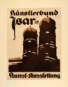 1926 Photogravure Hohlwein Kunstlerbund Tsar Art Exhibition Poster Advertising