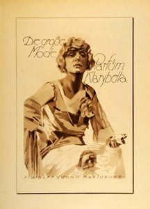 1926 Photogravure Ludwig Hohlwein Parfum Klarybella Perfume German Poster Art Ad
