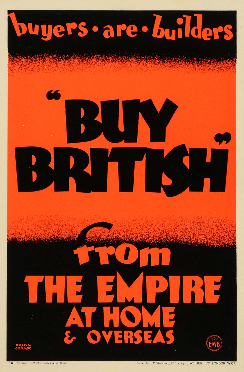 1933 Empire Marketing Board Austin Cooper Mini Poster - ORIGINAL POSA6