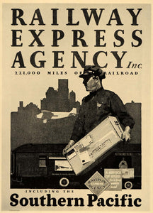 1933 Railway Express Agency Maurice Logan Poster Travel Transportation POSA6