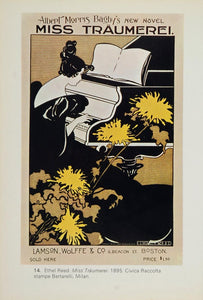 1969 Print Ethel Reed Miss Traumerei Grand Piano - ORIGINAL