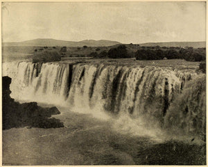 1899 Print Juanactian Falls Juanactlau Mexico Niagara Waterfalls River PPB1