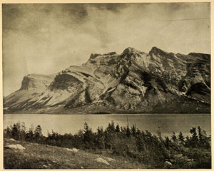 1899 Print Devils Lake Canadian Historic National Park Landscape Natural PPB1
