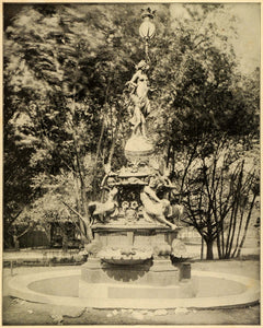 1899 Print German Venus Ocean Rising Fountain Aphrodite 1893 Chicago World PPB1