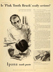1931 Ad Bristol-Myers Ipana Tooth Paste Dentist Ziratol - ORIGINAL PR2
