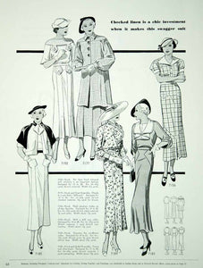 1934 Article Vintage 30's Fashion Women Summer Dresses Clothing Frock Period Paper Historic Art LLC 1934 Article Vintage 30's Fashion Women Summer Dresses Clothing Frock Period Paper Historic Art LLC