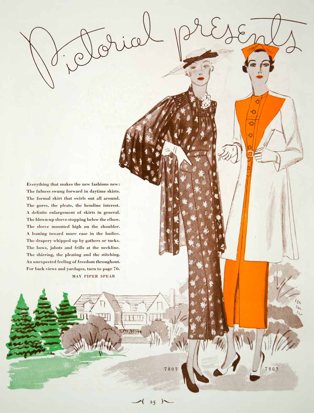 1935 Article Vintage 30s Fashion Women Dresses Evening Gowns Illustrat Period Paper Historic Art LLC 1935 Article Vintage 30s Fashion Women Dresses Evening Gowns Illustrat Period Paper Historic Art LLC