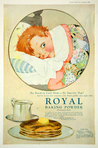 1920 Ad Royal Baking Powder Marjorie Torre Bevans Illustration Art Sleeping Boy