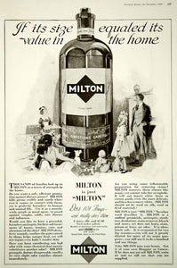 1920 Ad Vintage Milton Liquid Germicide Antiseptic Disinfectant Home Health Care