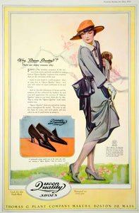 1921 Ad Vintage 1920s Fashion Queen Quality Shoes Heels Women Anita Parkhurst