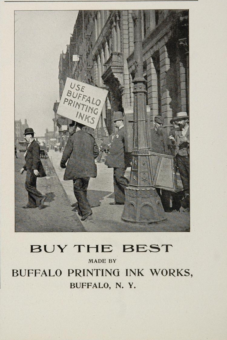 1897 ORIGINAL Buffalo Printing Ink Works Ad New York ORIGINAL ADVERT