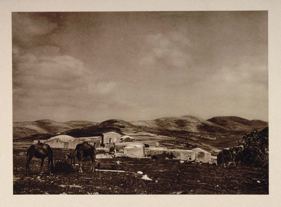 1926 Village Samaria Israel Karl Grober Photogravure - ORIGINAL PHOTOGRAVURE PS1