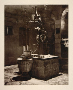 1926 Jacob's Well Shechem Sichem Israel Karl Grober - ORIGINAL PHOTOGRAVURE PS1