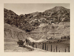 1926 Rock Monastery Mount Quarantana Israel Palestine - ORIGINAL PS1