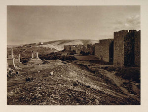 1926 Gate St. Stephen City Wall Jerusalem Architecture - ORIGINAL PS1