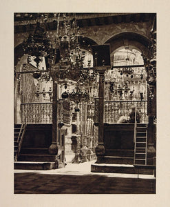 1926 Choir Interior Church of Holy Sepulchre Jerusalem - ORIGINAL PS1