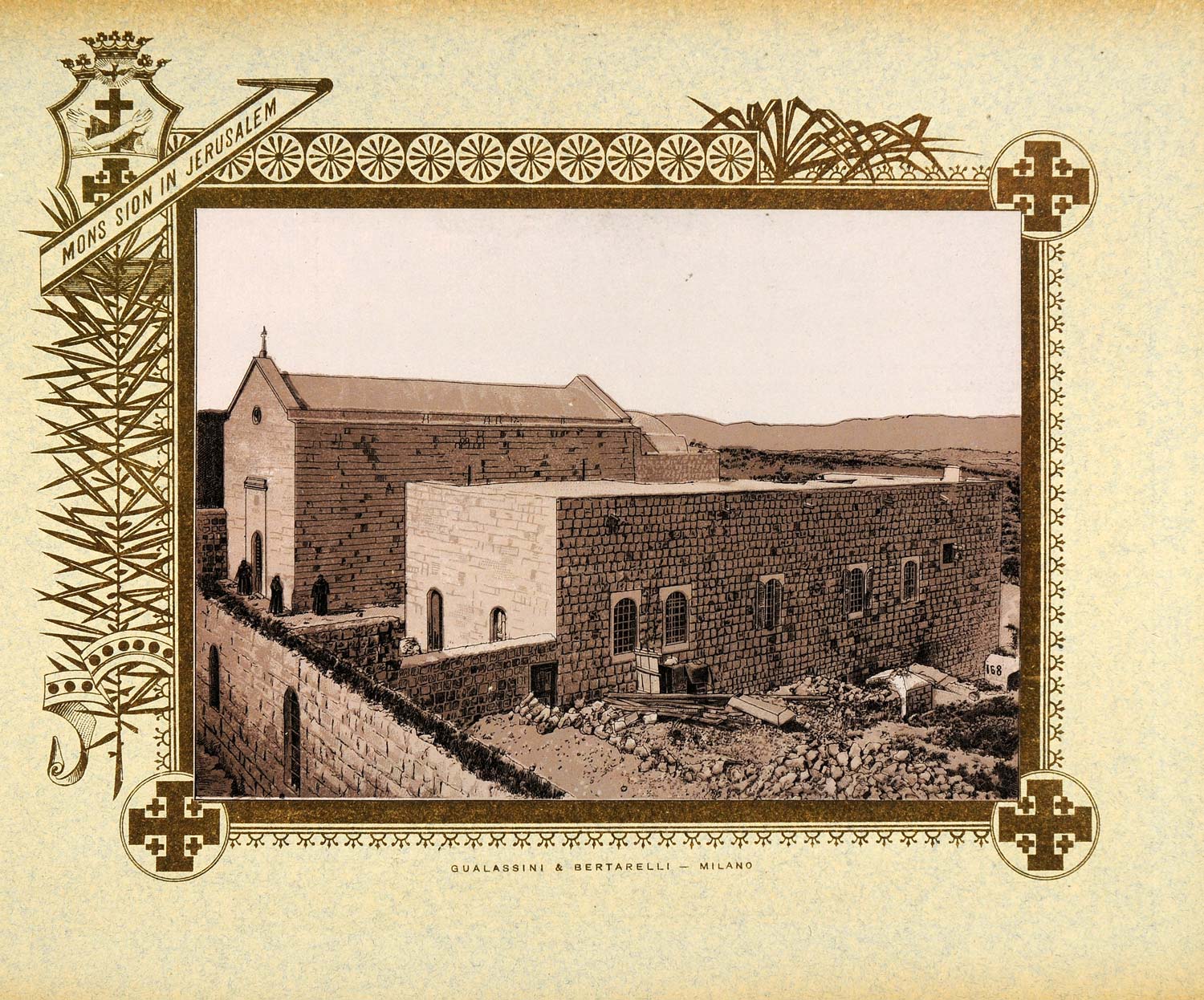 1893 Etching Knaje House Parochial Church St. Joseph - ORIGINAL PS4