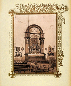 1893 Etching Aleppo Chapel St. Anthony Padua El-Ketab - ORIGINAL PS4