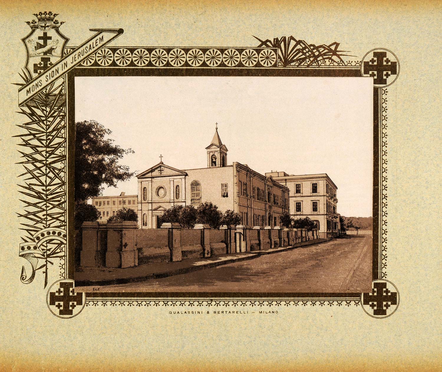 1893 Etching Cairo S. Joseph Church Ismailjeh Quarter - ORIGINAL PS4