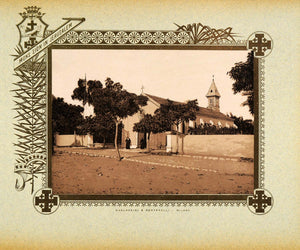 1893 Etching Isthmus Suez Church St. Francis - ORIGINAL PS4