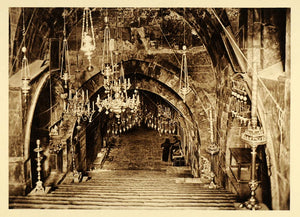 1925 Jerusalem Church Tomb Virgin Lehnert & Landrock - ORIGINAL PHOTOGRAVURE PS5
