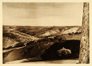 1925 Bethlehem Mount of Olives Jerusalem Landscape - ORIGINAL PHOTOGRAVURE PS5