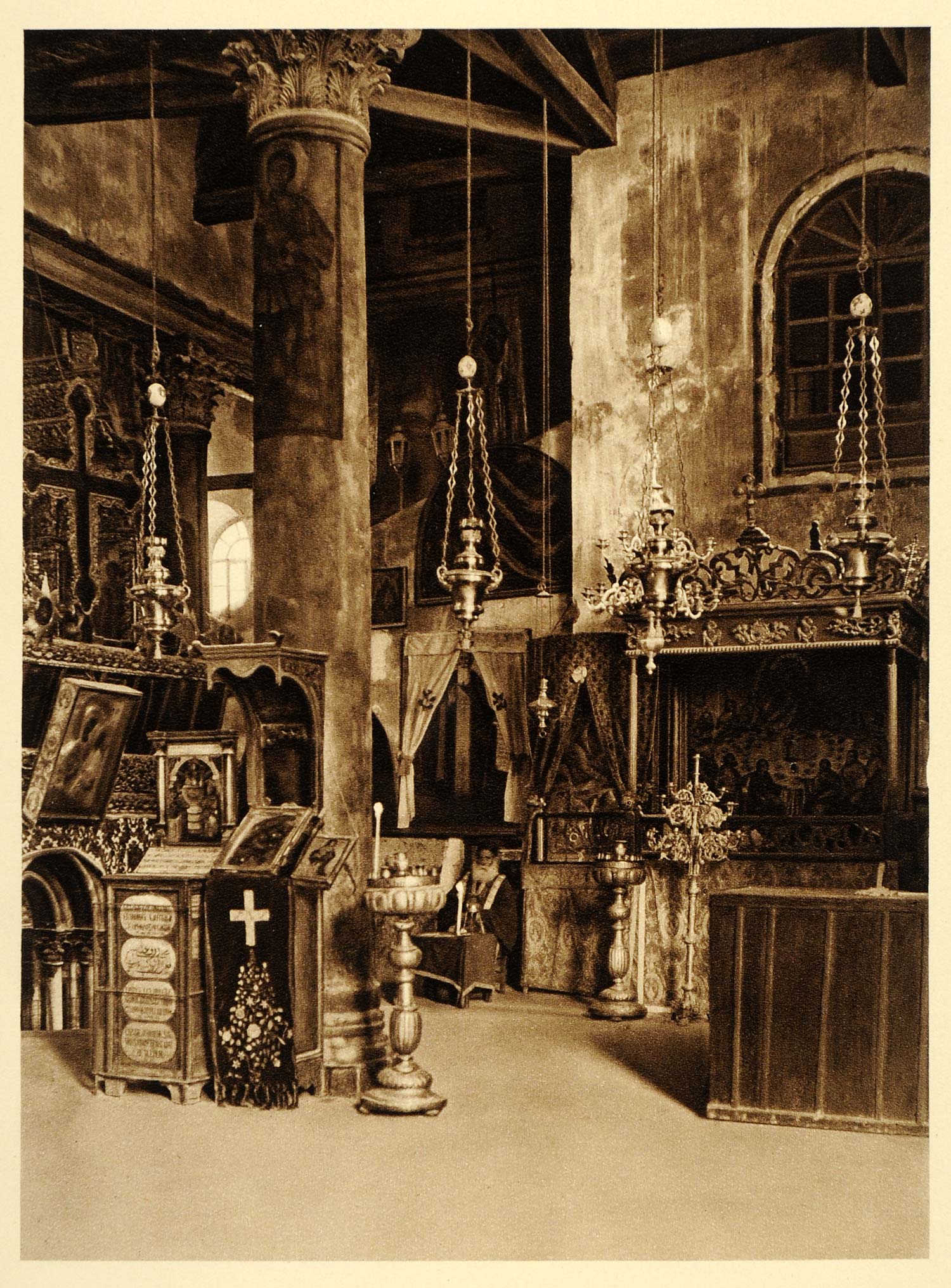 1925 Bethlehem Church of the Nativity Grotto Entrance - ORIGINAL PS5