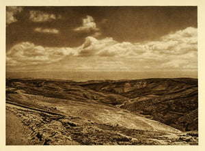 1925 Judean Desert Judea Palestine Israel Landscape - ORIGINAL PHOTOGRAVURE PS5