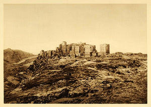 1925 Yemen Hajarin Town Architecture Photogravure - ORIGINAL PHOTOGRAVURE PS5