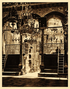 1925 Jerusalem Church Holy Sepulchre Greek Catholicon - ORIGINAL PS6
