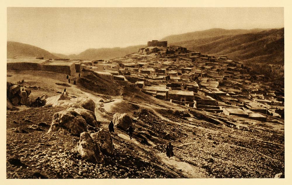 1925 Village Jordan Transjordania Desert Photogravure - ORIGINAL PS6