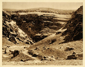 1925 Wadi en Nar Desert Israel Palestine Photogravure - ORIGINAL PS6