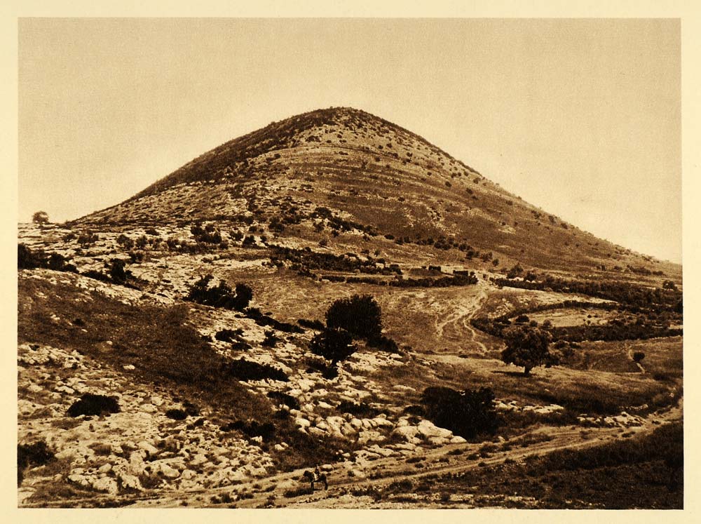 1925 Mount Tabor Lower Galilee Israel Transfiguration - ORIGINAL PS6