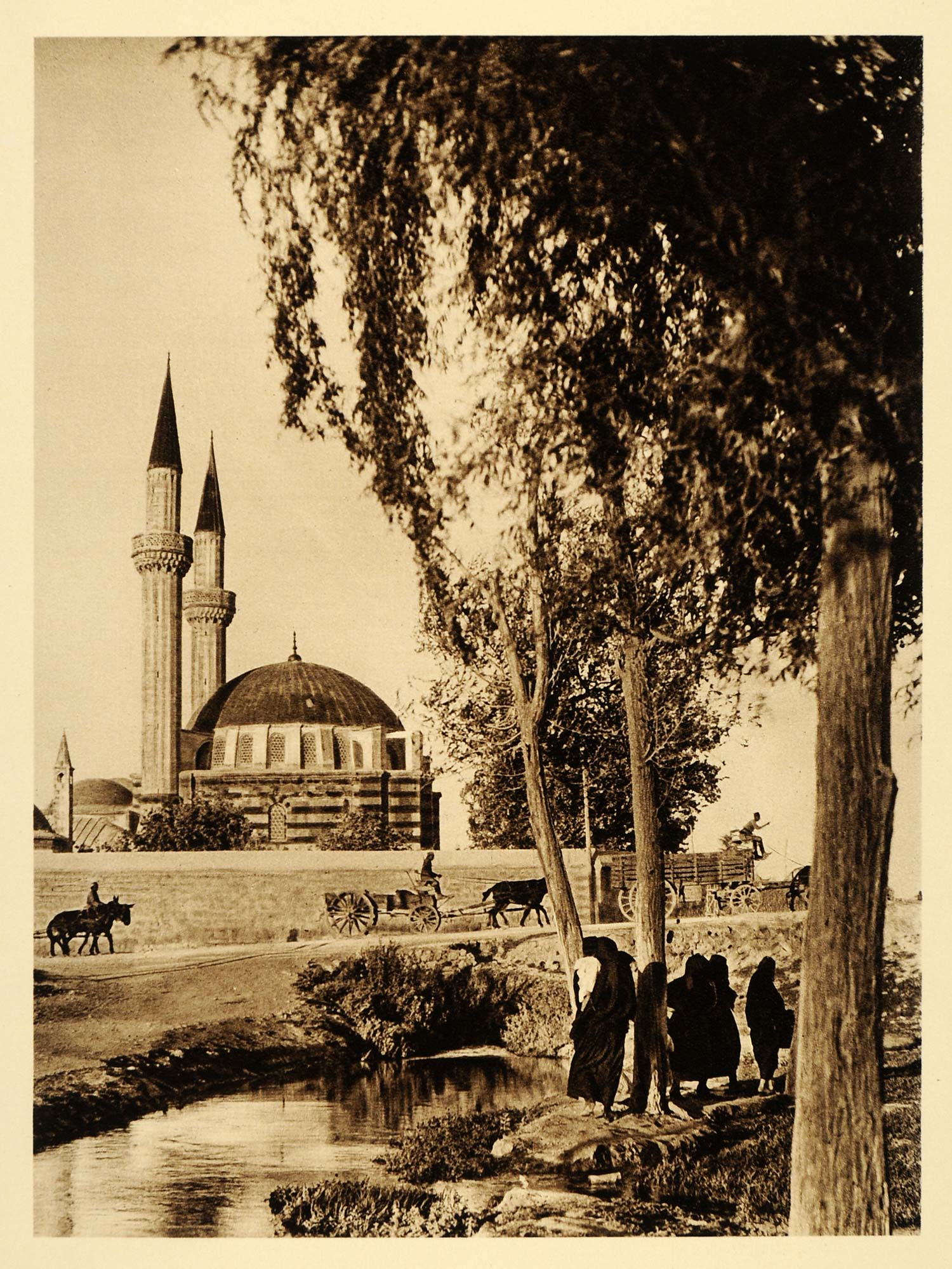1925 Damascus Dimashq Syria Street Lehnert Landrock - ORIGINAL PHOTOGRAVURE PS6