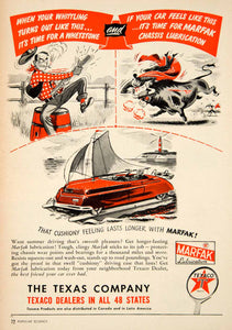 1950 Ad Marfak Texaco Texas Company Chassis Lubrication Lubricant PSC1