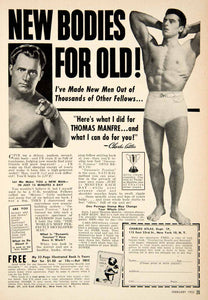 1952 Ad Thomas Manfre Charles Atlas Muscle Fitness Health Advertisement PSC1