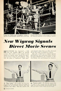 1950 Article Wigwag Movie Scene Director Hand Signals Bill McGarry Harry PSC2