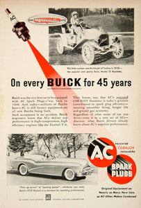 1953 Ad AC Coralox Spark Plugs Buick Model 10 Roadster Race Car GM PSC3