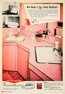 1955 Ad Formica Household Laminate Bathroom 4595 Spring Grove Ave PSC3