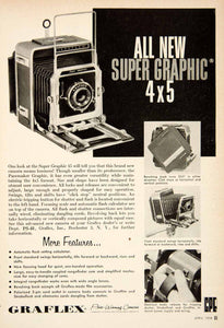 1958 Ad Super Graphic 45 Camera Photography Graflex General Precision PSC3