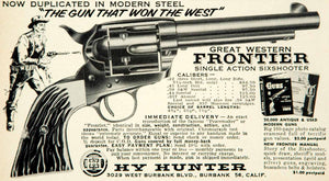 1954 Ad Frontier Revolver Gun Hy Hunter 3029 W Burbank Blvd CA Pistol PSC3