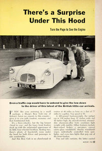 1953 Article Sharps Bear Cub 2 Door Three Wheeled Car Automobile Craven PSC3