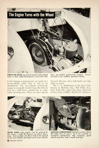 1953 Article Sharps Bear Cub 2 Door Three Wheeled Car Automobile Craven PSC3
