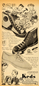 1937 Vintage Ad Keds Shoes Sneakers Conquest Speedarch - ORIGINAL PTS1