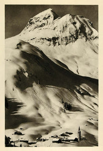 1935 Wartherhorn Mountain Warth Austria Lechtaler Alps - ORIGINAL PTW1