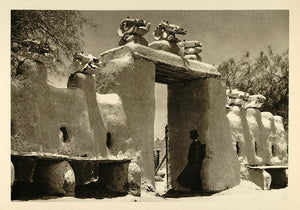 1935 Gate Bol Chad Africa Architecture Photogravure - ORIGINAL PHOTOGRAVURE PTW1