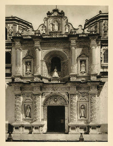 1935 La Merced Church Antigua Guatemala Baroque Facade - ORIGINAL PTW1