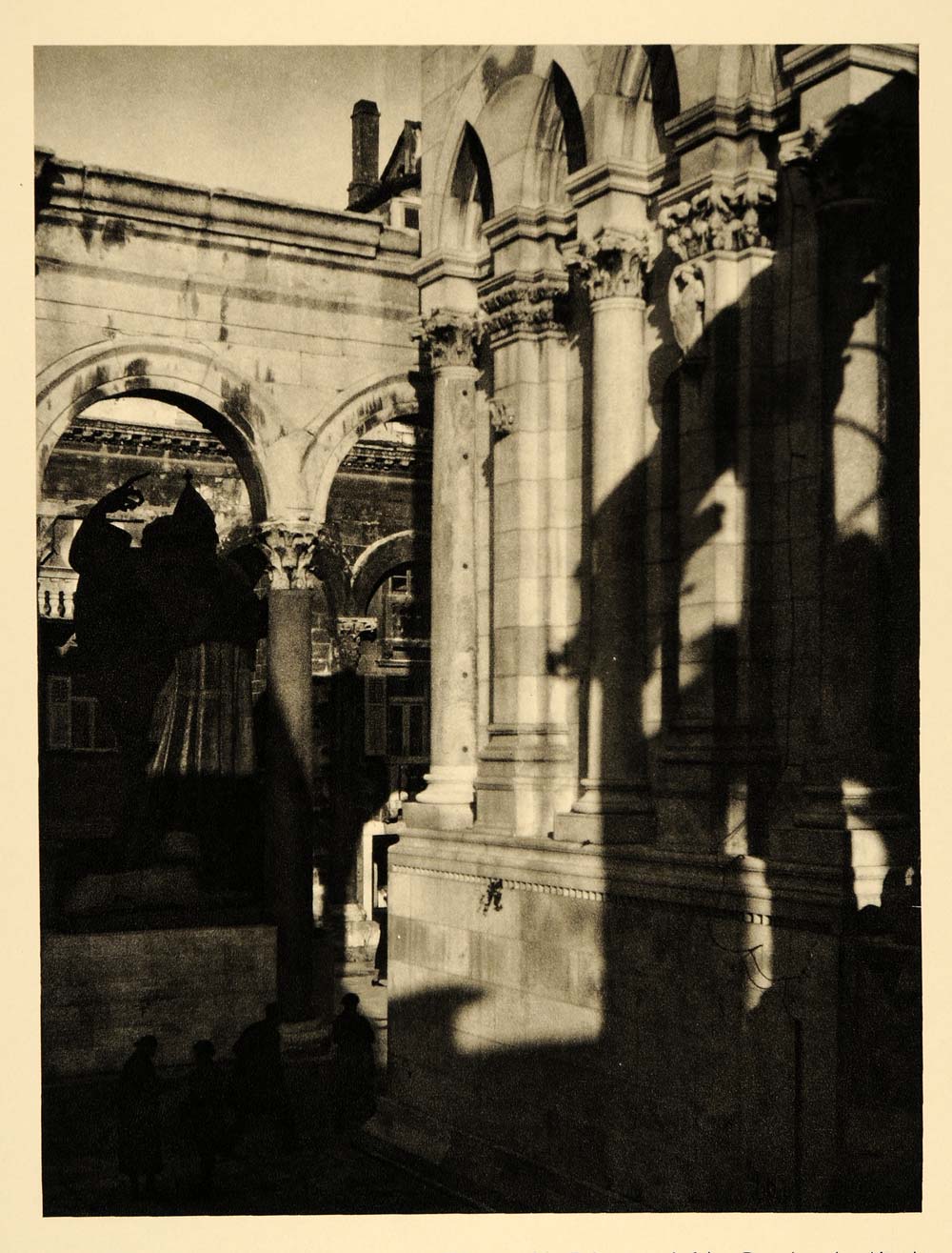 1935 Diocletian Palace Roman Split Croatia Josef Malina - ORIGINAL PTW2