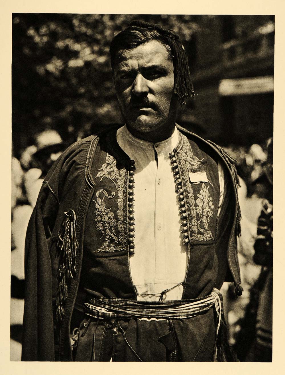 1935 Herzegovina Man Costume Yugoslavia Josef Malina - ORIGINAL PTW2